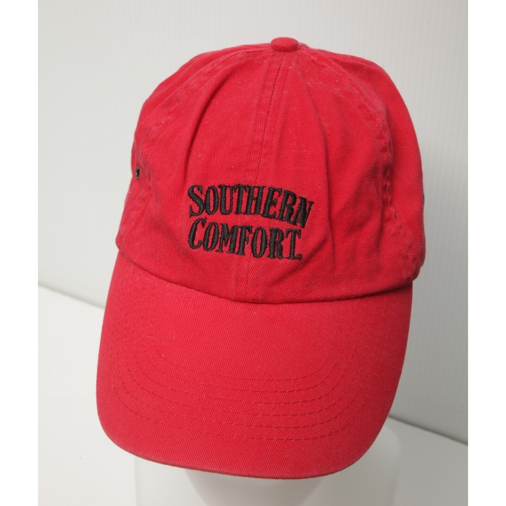 Falcon Southern Comfort Hat Mens OSFA Red Embroidered Strapback Dad Cap